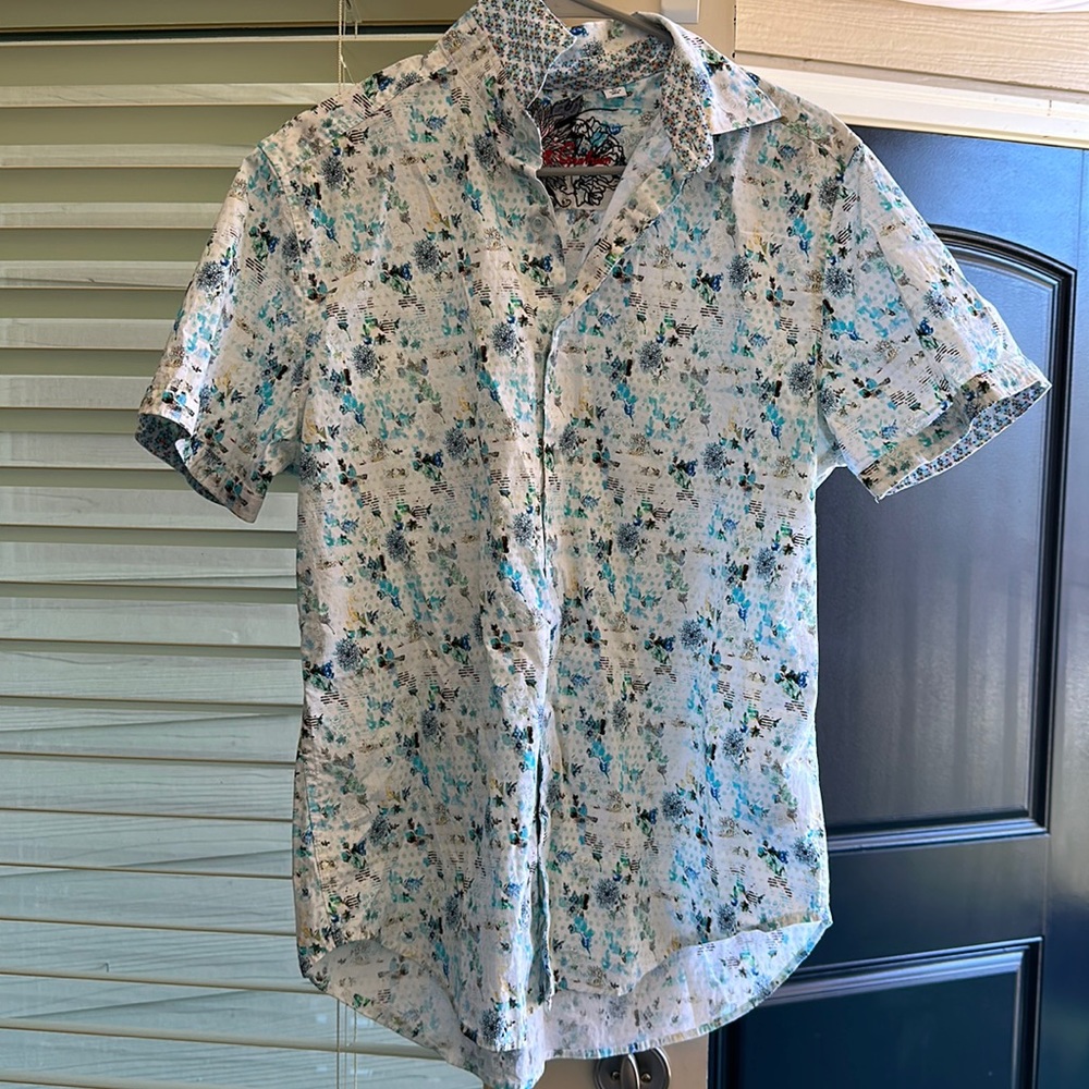 Robert Graham Short Sleeve Button Down | Size L